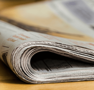 Newspaper rolled