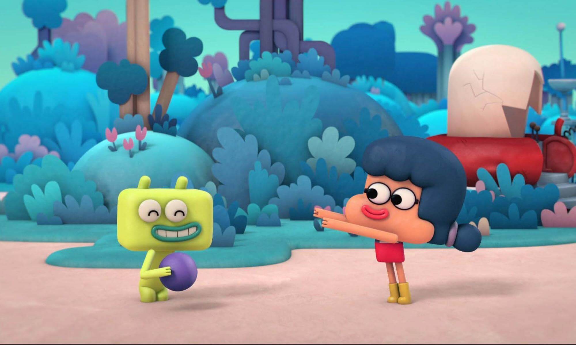 A screen shot a animated show for kids