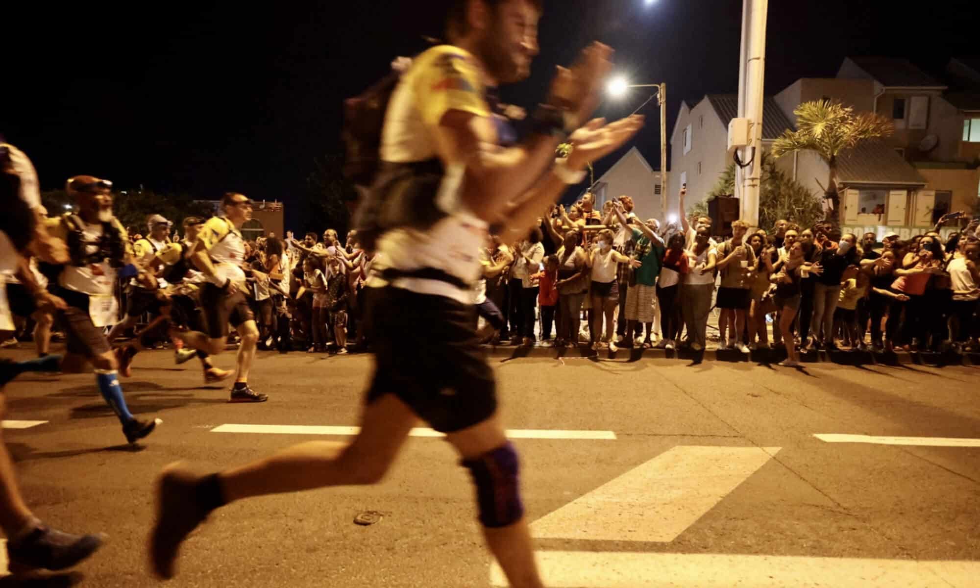Many runners during a foot race